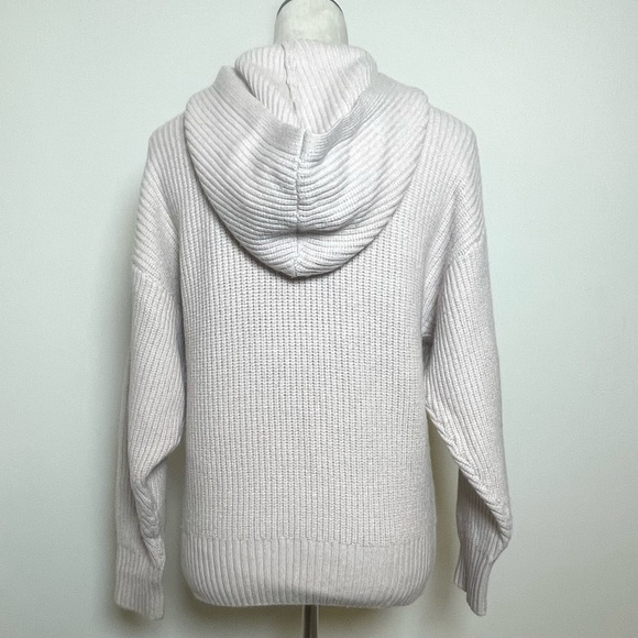 NWT Wild Fable Oversized Women’s Ribbed Hooded Pullover Sweater - Light Beige - Picture 3 of 11